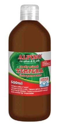 Alpino Tempera 500 ml Kahverengi Sulu Boya