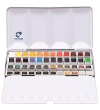 Van Gogh : Tablet : 48 Renk Metal Kutu Sulu Boya