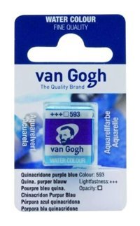 Talens Van Gogh 12 Tablet 593 Quinacridone Purple Blue Sulu Boya