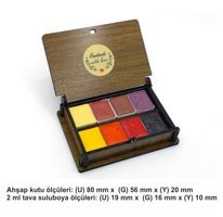Şemse El Yapımı Yarım Tava Taş Yaz Renkleri 8'li Sulu Boya