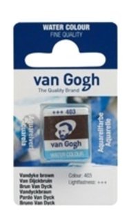Talens Van Gogh 12 Tablet 403 Vandyke Brown Sulu Boya