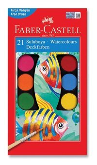 FaberCastell Redlıne Büyük 21 Renk Sulu Boya