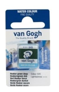 Talens Van Gogh 12 Tablet 645 Hooker Green Deep Sulu Boya