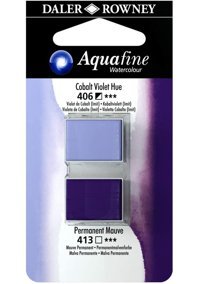 Daler Rowney Aquafine Tablet Cobalt Violet Mauve Sulu Boya