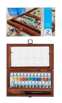 Talens Van Gogh Tüp 12 Renk x 10 ml Ahşap Kutulu Sulu Boya