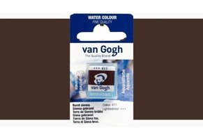 Van Gogh Burnt Sienna 411 Yarım Tablet Sulu Boya
