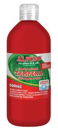 Alpino Tempera 500 ml Kırmızı Sulu Boya