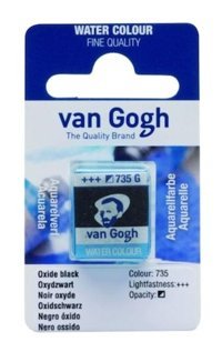 Talens Van Gogh 12 Tablet 735 Oxide Black Sulu Boya