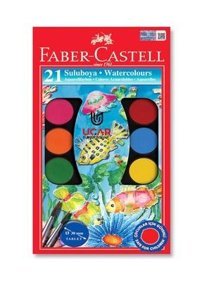 FaberCastell 21 Renk Büyük Boy Sulu Boya