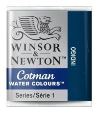 Winsor & Newton Cotman Yarım Tablet İndigo 322 Sulu Boya