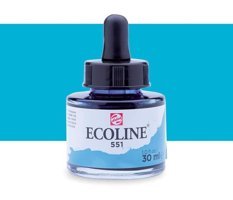 Talens Ecoline 30 ml Sky Blue Light 551 Sulu Boya
