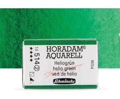 Schmincke Horadam Aquarell Tam Tablet Helio Green 514 S Sulu Boya
