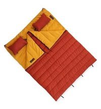 Naturecamp -5 Derece Polyester 2 Mevsim Kamp Çift Kişilik Yetişkin Uyku Tulumu Turuncu