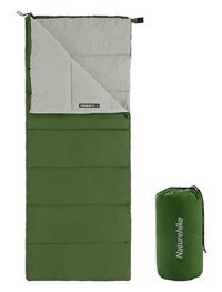 Naturehike 15 Derece Polyester 3 Mevsim Kamp Tek Kişilik Yetişkin Uyku Tulumu Yeşil
