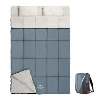 Naturehike 15 Derece Polyester 4 Mevsim Kamp Çift Kişilik Yetişkin Uyku Tulumu Mavi