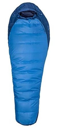Marmot 16 Derece Polyester 2 Mevsim Kamp Tek Kişilik Yetişkin Uyku Tulumu Mavi