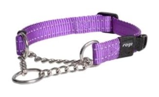 Rogz Utility Control Ayarlanabilir Boyun Zincir Köpek Tasması L Mor