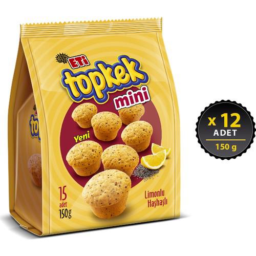 Eti Topkek Limonlu-Haşhaşlı Kek 12x150 gr