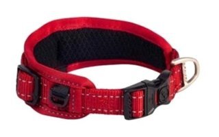 Rogz Utility Gevoerde Ayarlanabilir Boyun Köpek Tasması 2XL Kırmızı