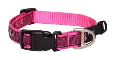 Rogz Fancy Dress Ayarlanabilir Boyun Köpek Tasması XL Pembe