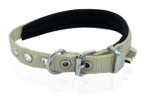 Doggie Softlu Ayarlanabilir Boyun Köpek Tasması 1.5 x 30 cm Haki