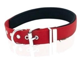 Doggie Konfor Ayarlanabilir Boyun Köpek Tasması 2.5 x 42 - 50 cm Kırmızı