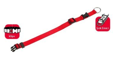Karlie Ayarlanabilir Boyun Köpek Tasması 30 - 45 cm Kırmızı