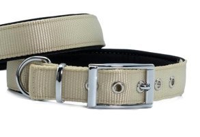 Doggie Elit Ayarlanabilir Boyun Köpek Tasması 2.5 x 37 x 45 cm Krem