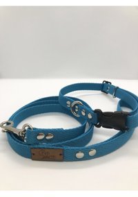 Patipatron Ayarlanabilir Köpek Tasması L Turkuaz