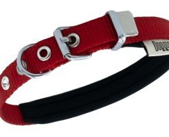 Doggie Konfor Ayarlanabilir Boyun Köpek Tasması 1.5 x 25 - 30 cm Kırmızı