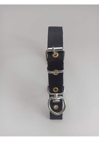 Kozaklı Ayarlanabilir Boyun Köpek Tasması 2.5 x 50 cm Siyah