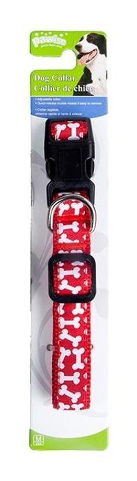 Pawise Ayarlanabilir Köpek Tasması 1 x 15 - 25 cm Kırmızı