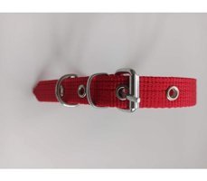 Kozaklı Ayarlanabilir Boyun Köpek Tasması 2 x 40 cm Kırmızı