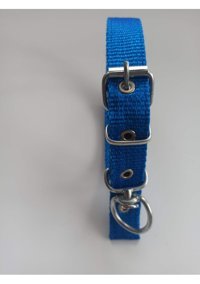 Kozaklı Ayarlanabilir Boyun Köpek Tasması 2.5 x 50 cm Mavi