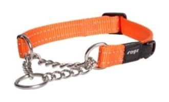 Rogz Utility Control Ayarlanabilir Boyun Zincir Köpek Tasması 2XL Turuncu