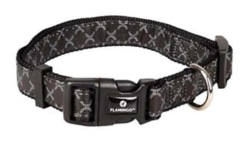 Flamingo Odin Ayarlanabilir Boyun Köpek Tasması 40 - 55 cm Siyah
