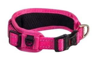 Rogz Utility Gevoerde Ayarlanabilir Boyun Köpek Tasması 2XL Pembe