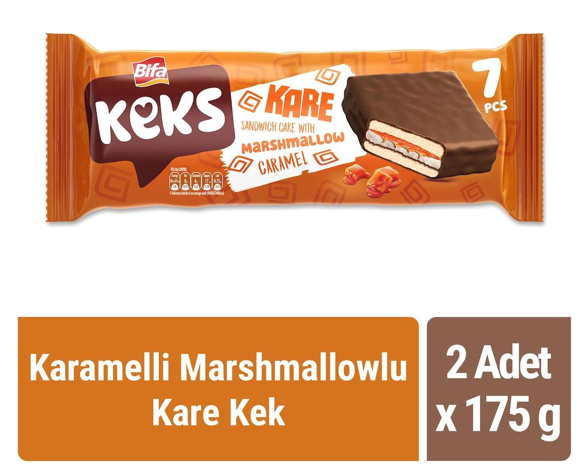 Bifa Kare Karamelli Kek 2x175 gr