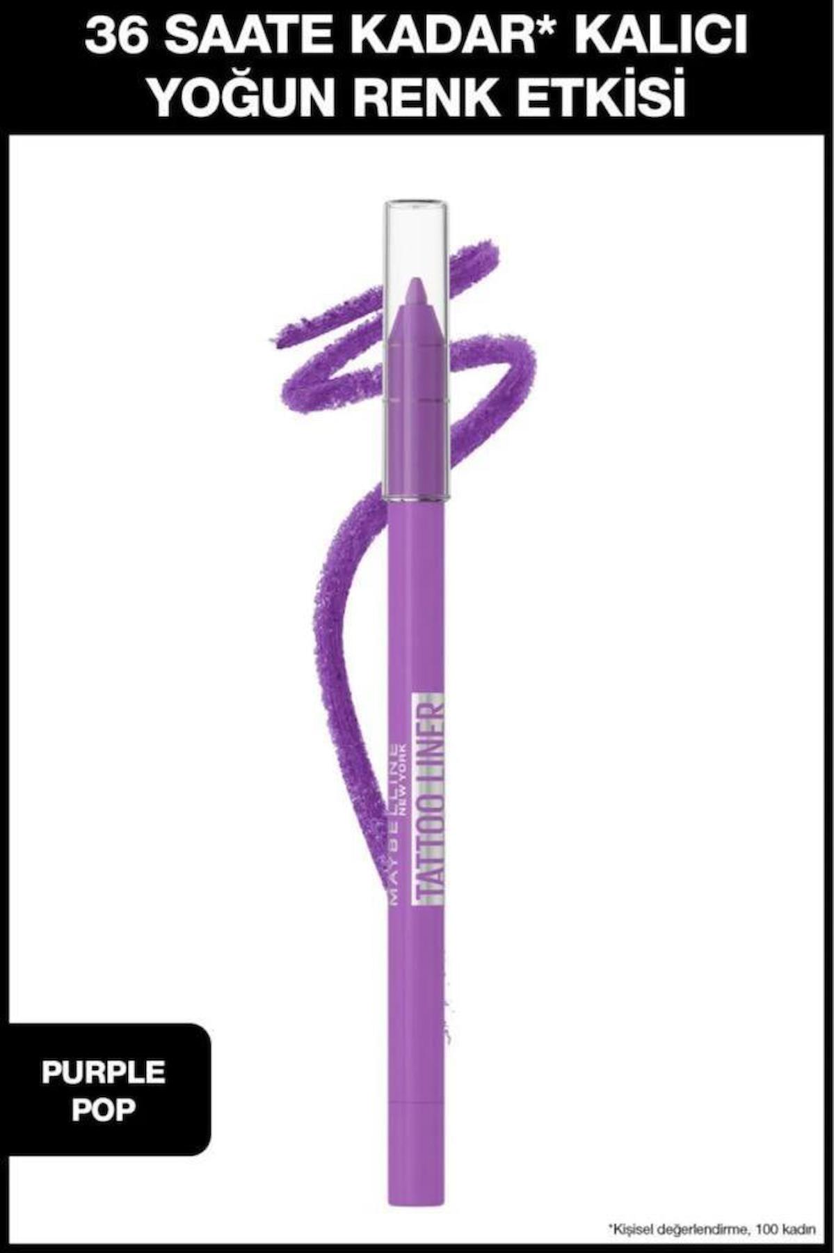 Maybelline New York Tattoo Liner Asansörsüz Mat Mor Göz Kalemi