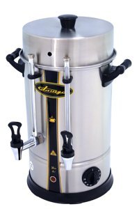 Damga 4 lt Su Kapasiteli Çelik Tek Demlikli 30 bardak Çift Musluklu Çelik Elektrikli Semaver İnox