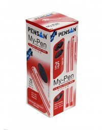 Pensan MyPen 1.0 mm Kırmızı 25'li Tükenmez Kalem
