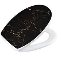 Geseus Home Siyah Oval Klozet Kapağı