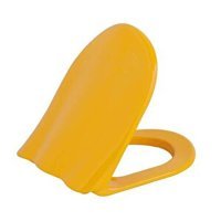 Creavit Ducky Yavaş Kapanan Sarı Oval Klozet Kapağı