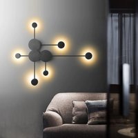 Voxlamp Lighting Wecus 6'lı Alüminyum Led Aplik Siyah