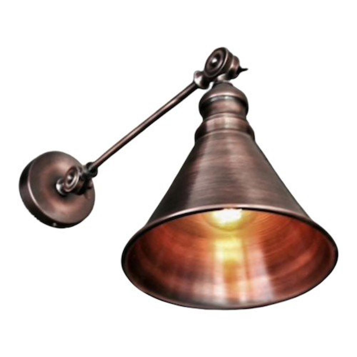 Riolight Retro Tekli Bakır Aplik Eskitme