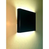 Unikom Tekli Çelik Led Aplik Siyah