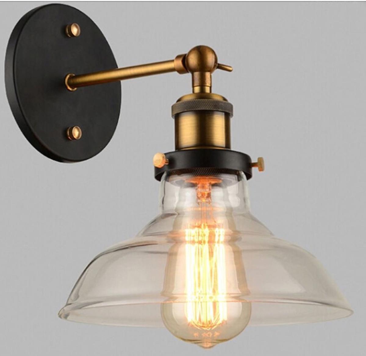Riolight Mafsallı Tekli Cam Led Aplik Çok Renkli