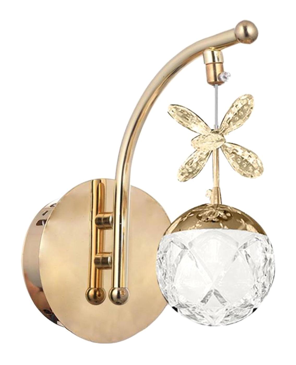 Eray Aydınlatma 2560-1 Tekli Metal Led Aplik Sarı