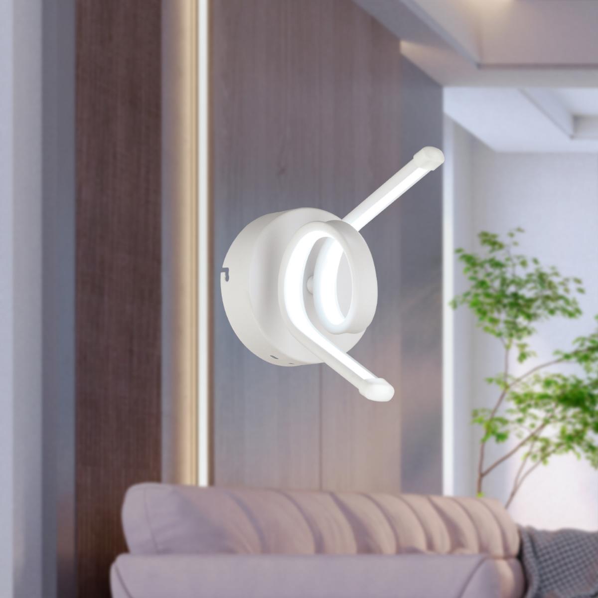 Apliqa Aceto Tekli Metal Led Aplik Beyaz
