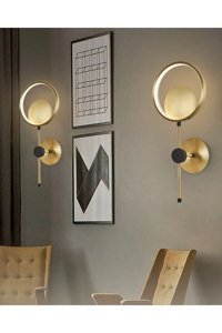 Özcan Aydınlatma 3111-Apl Tekli Metal Led Aplik Altın